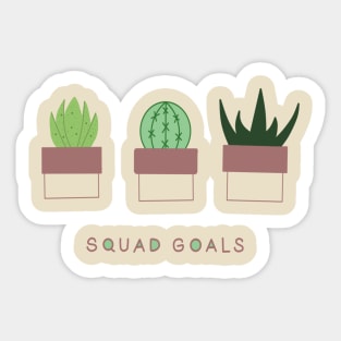 squad goals Sticker